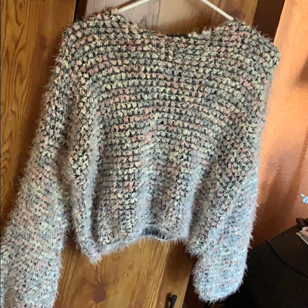 Knit crop sweater